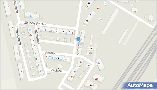 Czempiń, Spółdzielców, 9, mapa Czempiń