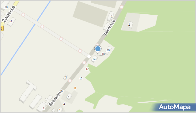 Czernichów, Spacerowa, 16, mapa Czernichów