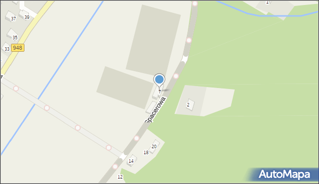 Czernichów, Spacerowa, 7, mapa Czernichów