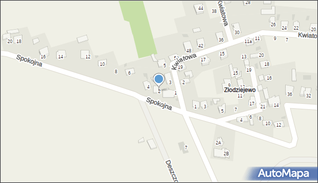 Czerniewice, Spokojna, 2, mapa Czerniewice