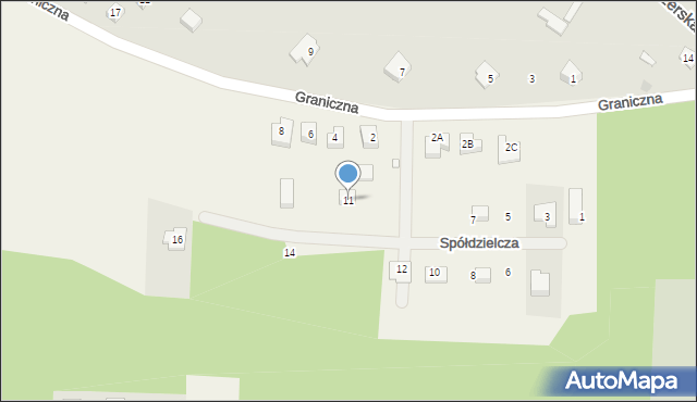 Czersk, Spółdzielcza, 11, mapa Czersk