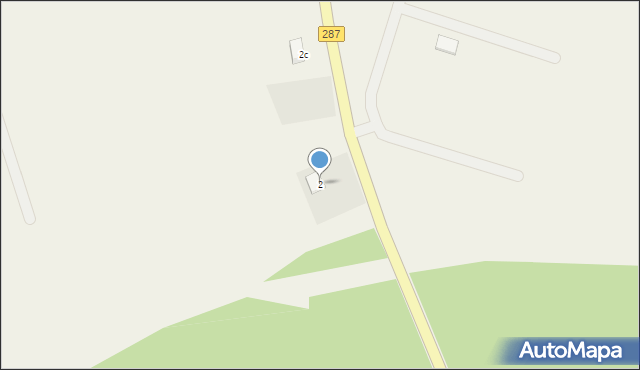 Dąbie, Spacerowa, 2, mapa Dąbie