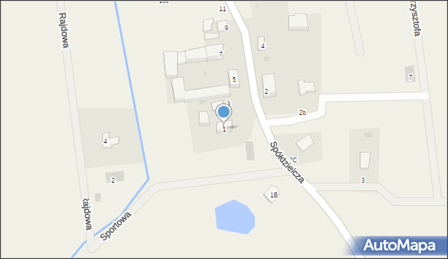 Damianowice, Spółdzielcza, 1, mapa Damianowice