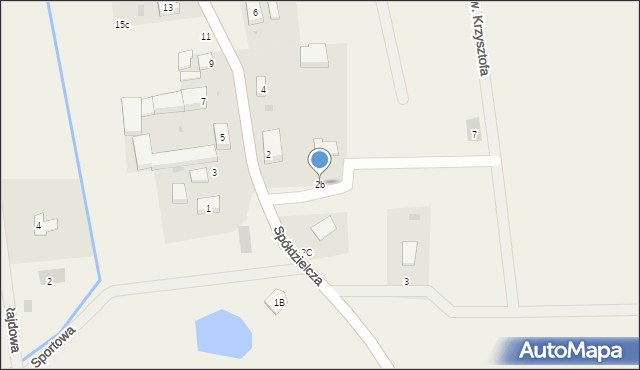 Damianowice, Spółdzielcza, 2b, mapa Damianowice