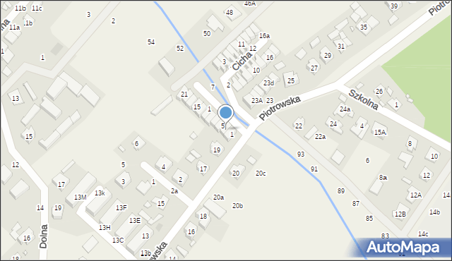 Daszewice, Spokojna, 3, mapa Daszewice