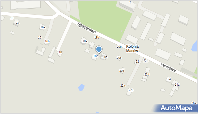 Dęblin, Spacerowa, 20, mapa Dęblin