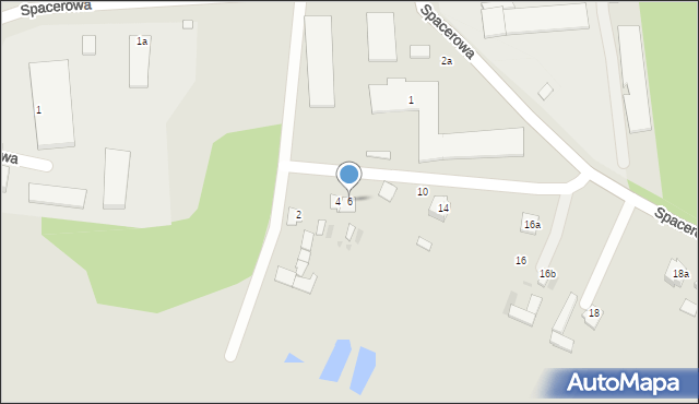 Dęblin, Spacerowa, 6, mapa Dęblin