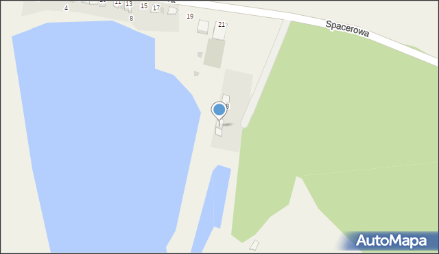 Dębowa, Spacerowa, 24, mapa Dębowa