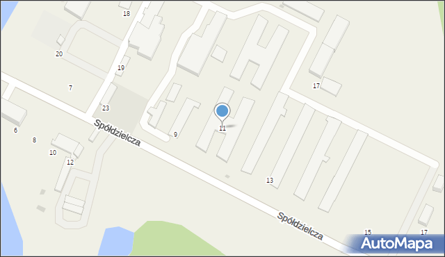 Dębowiec, Spółdzielcza, 11, mapa Dębowiec