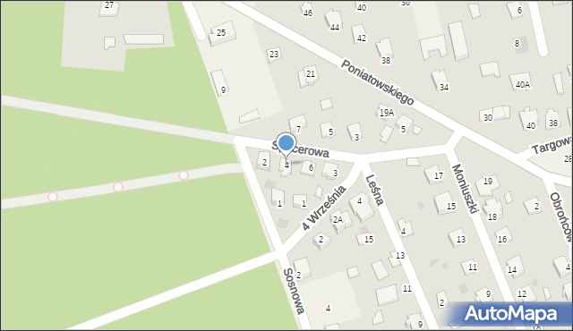 Długosiodło, Spacerowa, 4, mapa Długosiodło