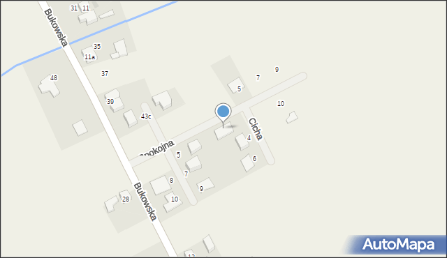 Dobieżyn, Spokojna, 6, mapa Dobieżyn