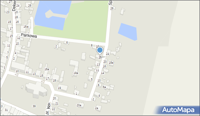 Dobra, Sperczyńskiego Ludwika, ks., 15, mapa Dobra