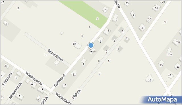 Dobroszyce, Spokojna, 7, mapa Dobroszyce