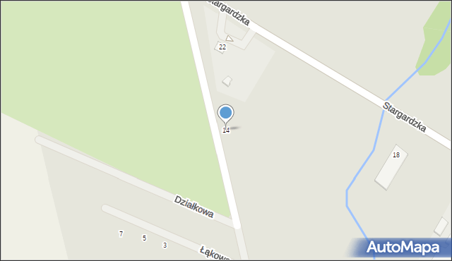 Dobrzany, Spółdzielcza, 14, mapa Dobrzany