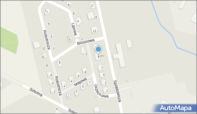 Dobrzany, Spółdzielcza, 9, mapa Dobrzany