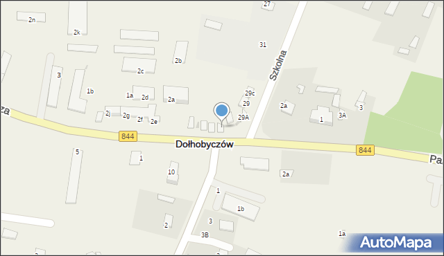 Dołhobyczów, Spółdzielcza, 10c, mapa Dołhobyczów