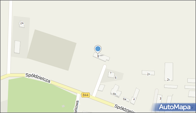 Dołhobyczów, Spółdzielcza, 8, mapa Dołhobyczów