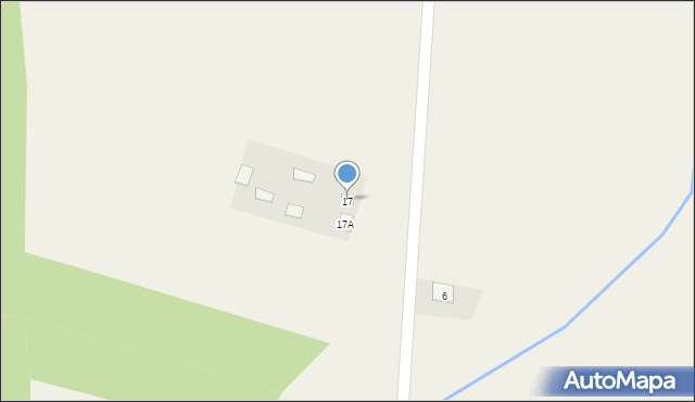 Drelów, Spokojna, 17, mapa Drelów