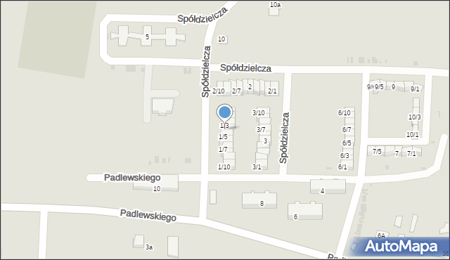 Drobin, Spółdzielcza, 1/4, mapa Drobin