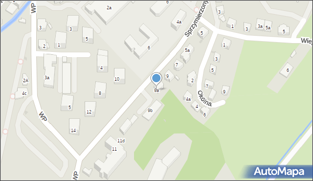 Duszniki-Zdrój, Sprzymierzonych, 9a, mapa Duszniki-Zdrój