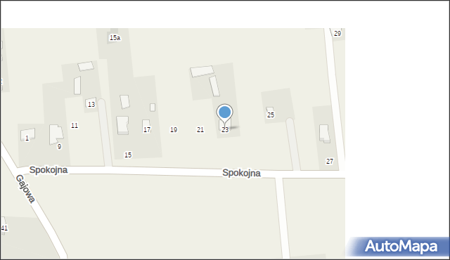 Dys, Spokojna, 23, mapa Dys