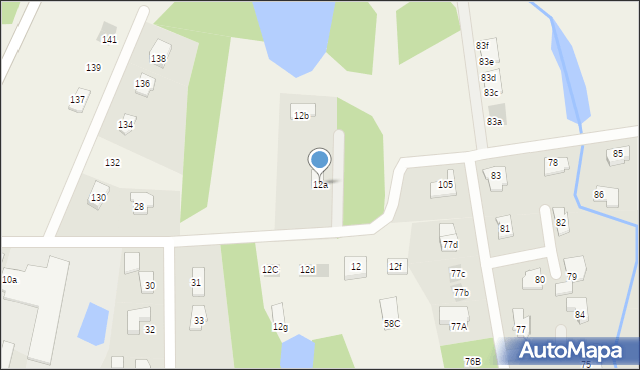 Dywity, Spółdzielcza, 12a, mapa Dywity