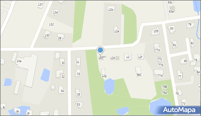 Dywity, Spółdzielcza, 12C, mapa Dywity