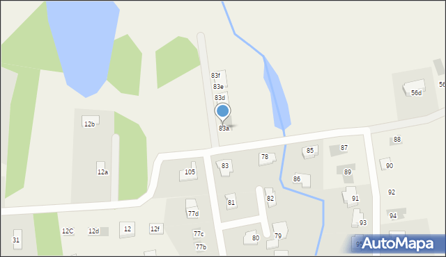 Dywity, Spółdzielcza, 83a, mapa Dywity