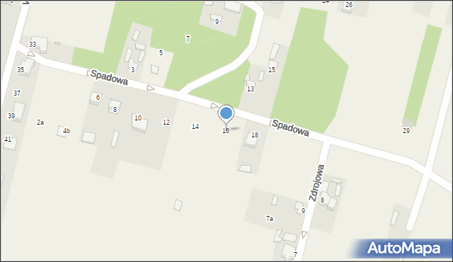 Dziurów, Spadowa, 16, mapa Dziurów