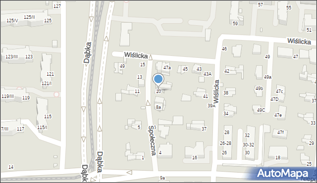 Elbląg, Społeczna, 10, mapa Elbląga