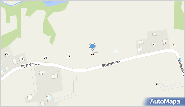 Frydrychowice, Spacerowa, 12, mapa Frydrychowice
