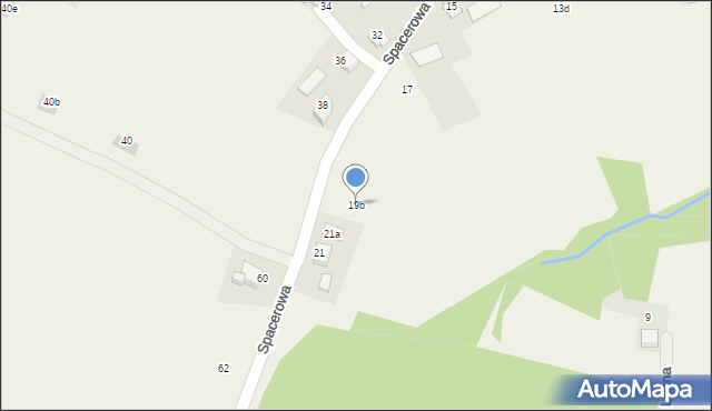 Frydrychowice, Spacerowa, 19b, mapa Frydrychowice