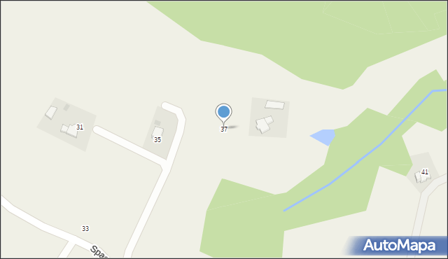 Frydrychowice, Spacerowa, 37, mapa Frydrychowice