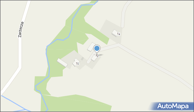 Frydrychowice, Spacerowa, 72, mapa Frydrychowice