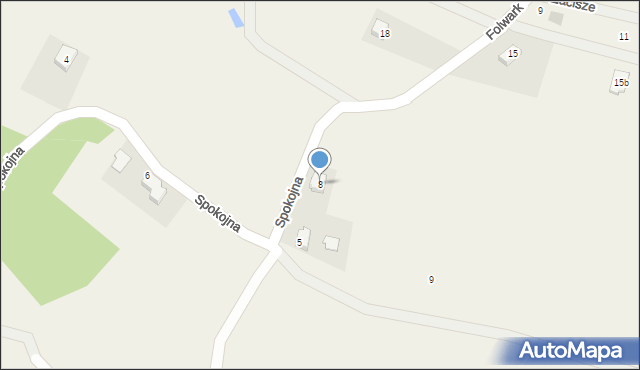 Frydrychowice, Spokojna, 8, mapa Frydrychowice