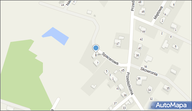 Gajków, Spacerowa, 9, mapa Gajków
