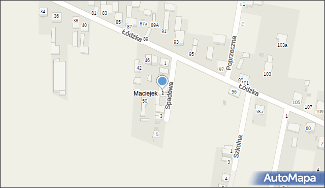 Gajkowice, Spadowa, 2, mapa Gajkowice