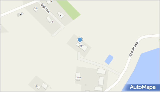 Garcz, Spacerowa, 10c, mapa Garcz