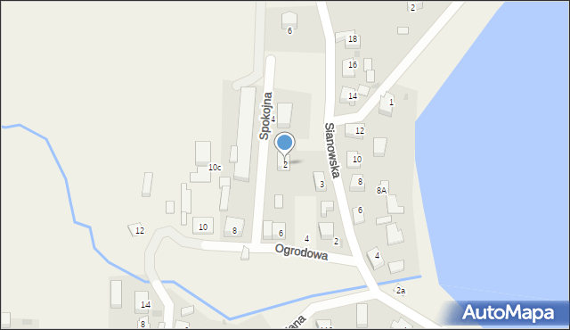 Garcz, Spokojna, 2, mapa Garcz