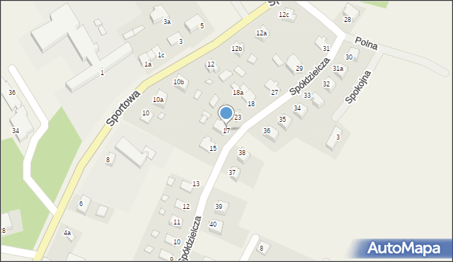 Gardeja, Spółdzielcza, 17, mapa Gardeja