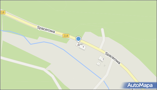 Gdańsk, Spacerowa, 4a, mapa Gdańska