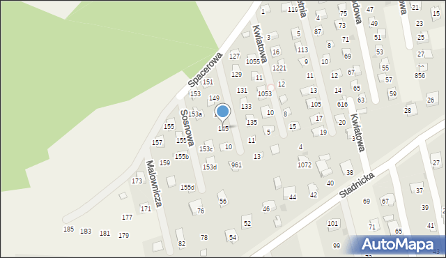 Gdów, Spacerowa, 145, mapa Gdów