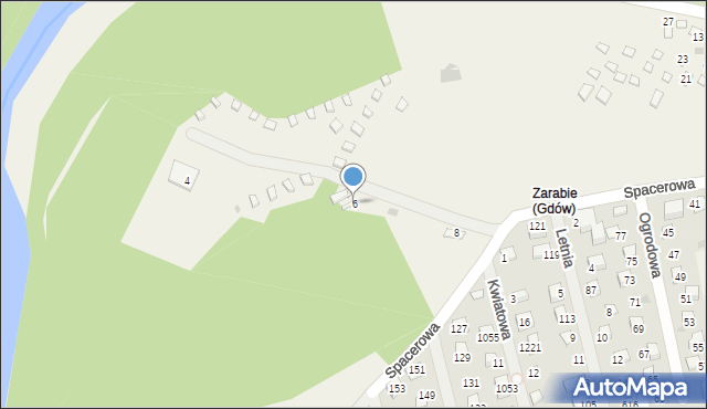Gdów, Spacerowa, 6, mapa Gdów