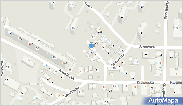 Gdynia, Spawaczy, 5, mapa Gdyni