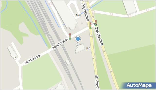 Gdynia, Spółdzielcza, 1, mapa Gdyni