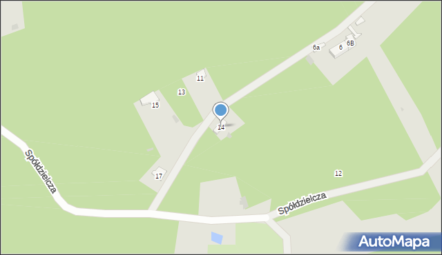 Gdynia, Spółdzielcza, 14, mapa Gdyni