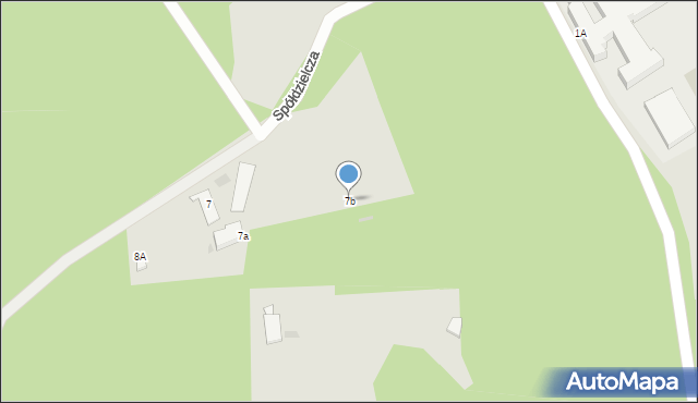 Gdynia, Spółdzielcza, 7b, mapa Gdyni