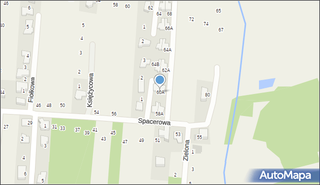 Giebułtów, Spacerowa, 60A, mapa Giebułtów