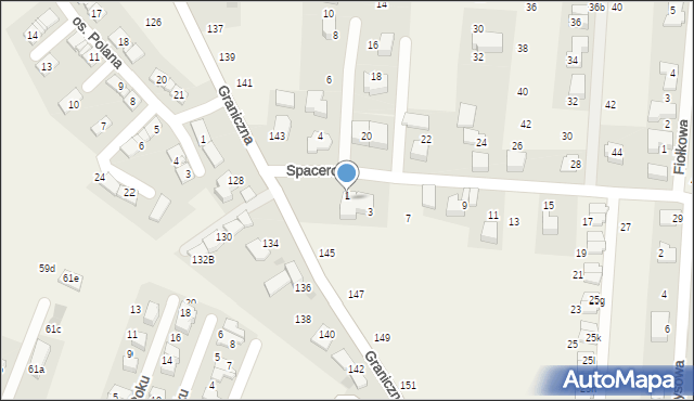 Giebułtów, Spacerowa, 742, mapa Giebułtów