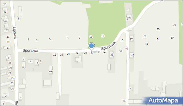 Gniazdów, Sportowa, 30, mapa Gniazdów